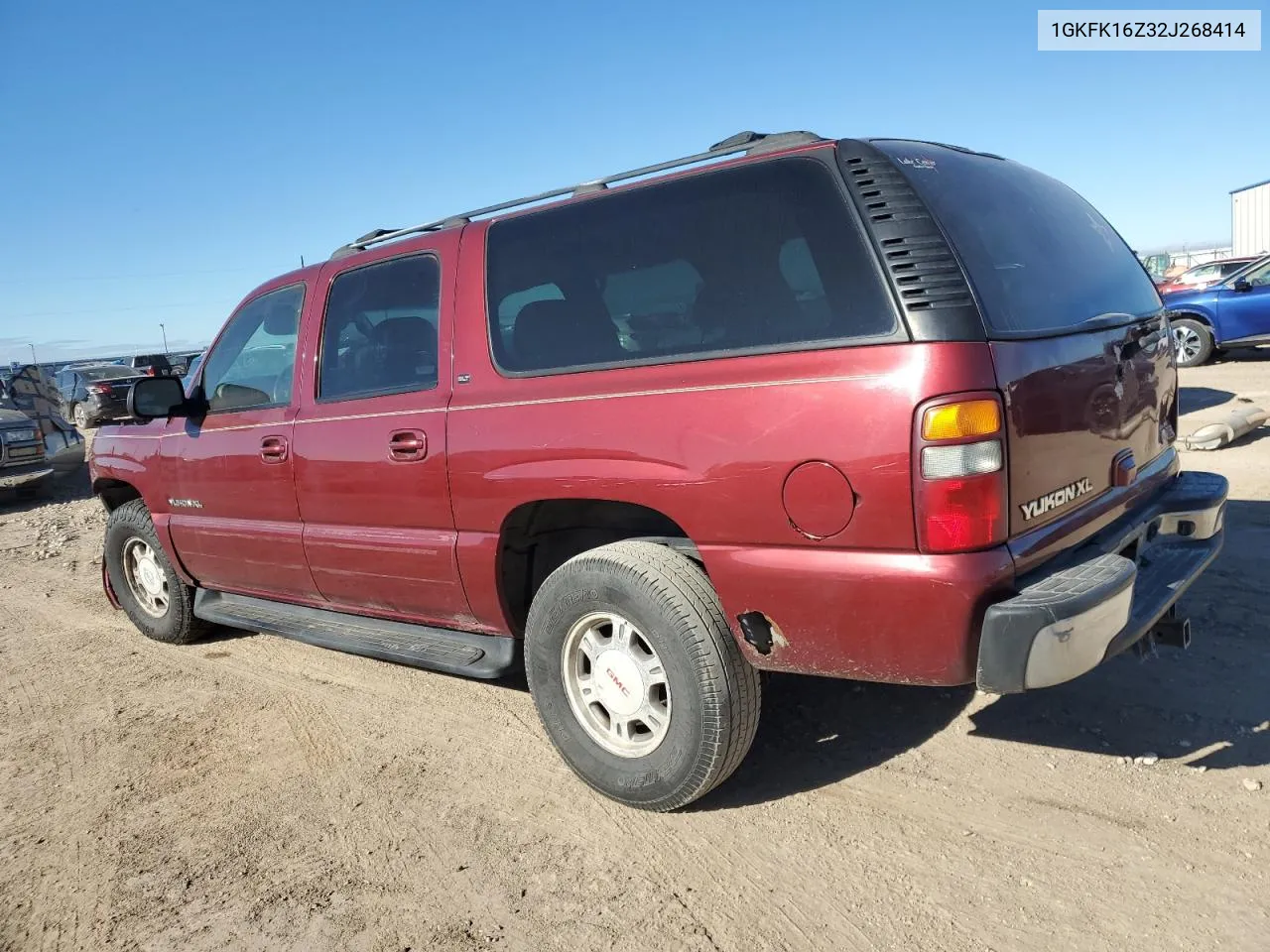 2002 GMC Yukon Xl K1500 VIN: 1GKFK16Z32J268414 Lot: 69982764