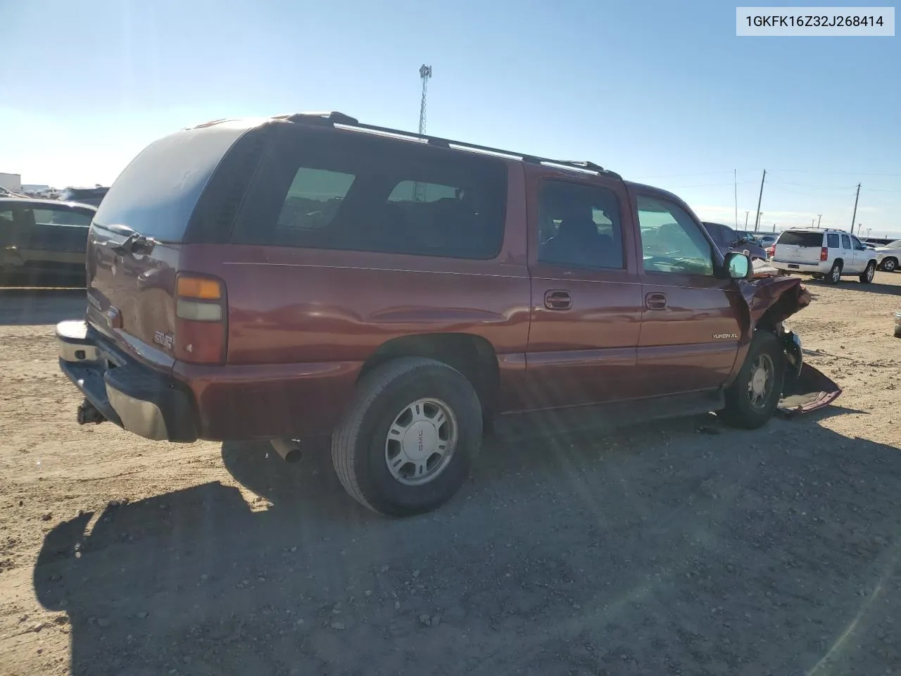 2002 GMC Yukon Xl K1500 VIN: 1GKFK16Z32J268414 Lot: 69982764