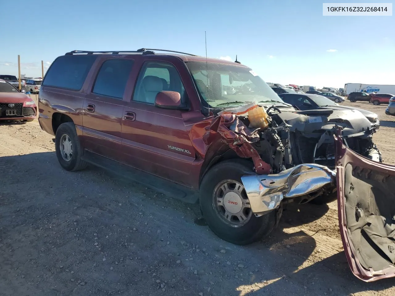 2002 GMC Yukon Xl K1500 VIN: 1GKFK16Z32J268414 Lot: 69982764