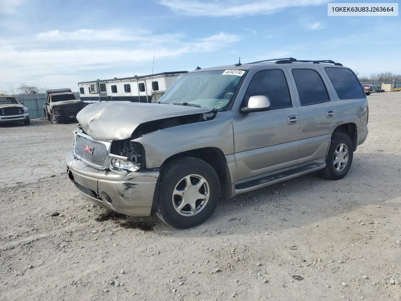 2003 GMC Yukon Denali VIN: 1GKEK63U83J263664 Lot: 45242174