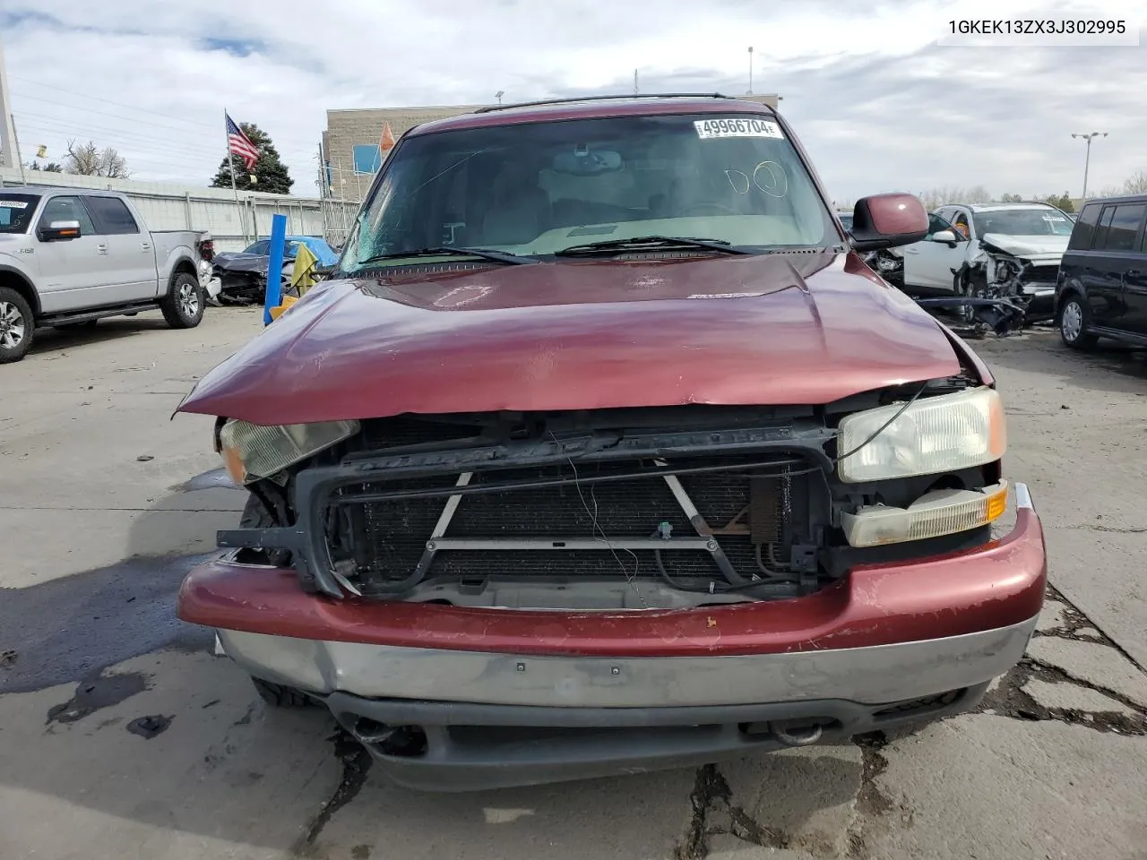 2003 GMC Yukon VIN: 1GKEK13ZX3J302995 Lot: 49966704