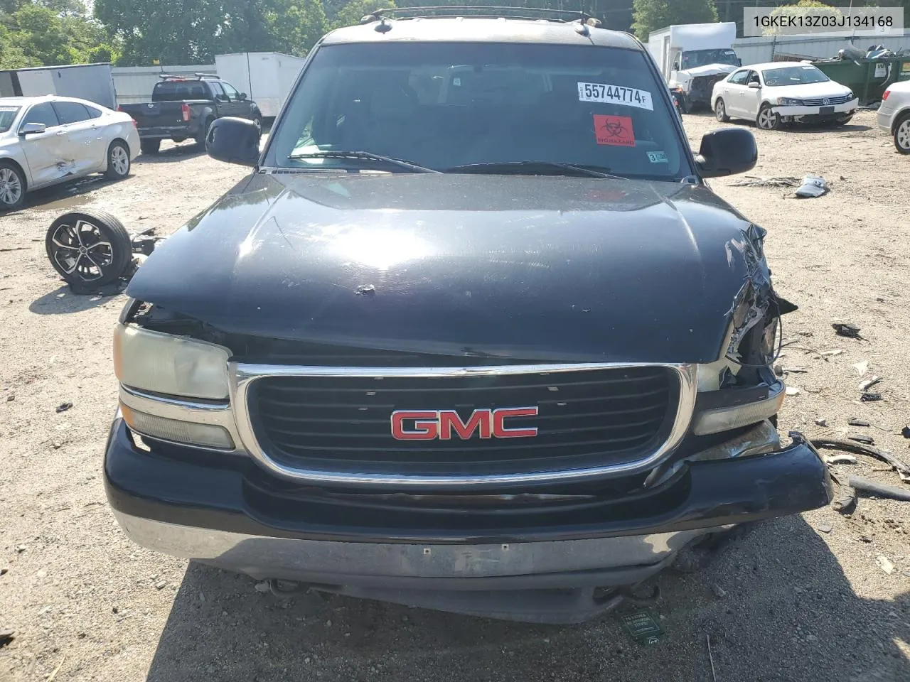 2003 GMC Yukon VIN: 1GKEK13Z03J134168 Lot: 55744774