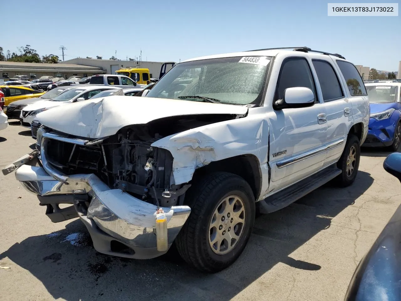 2003 GMC Yukon VIN: 1GKEK13T83J173022 Lot: 58483844