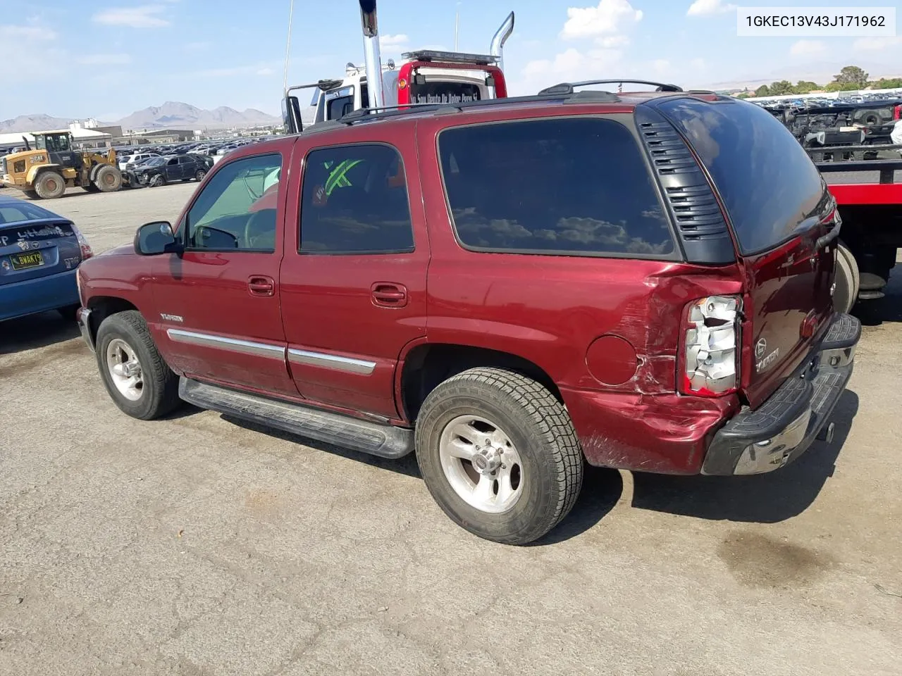 2003 GMC Yukon VIN: 1GKEC13V43J171962 Lot: 63244534