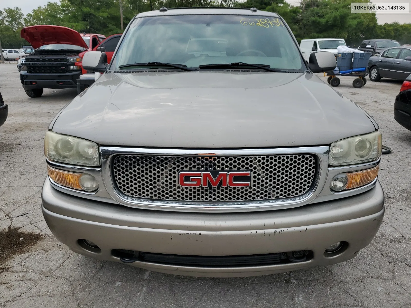 2003 GMC Yukon Denali VIN: 1GKEK63U63J143135 Lot: 66289054