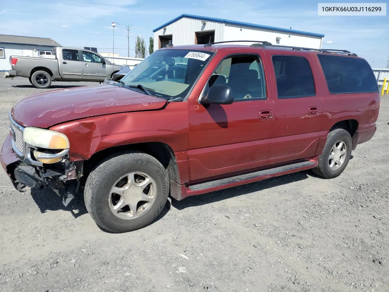 2003 GMC Yukon Xl Denali VIN: 1GKFK66U03J116299 Lot: 67669644