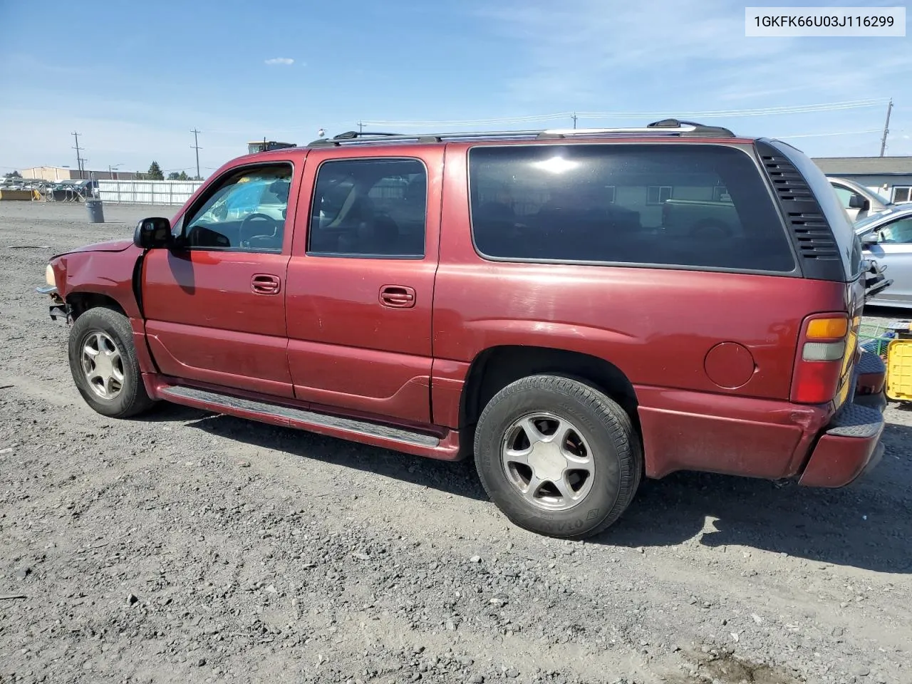 2003 GMC Yukon Xl Denali VIN: 1GKFK66U03J116299 Lot: 67669644