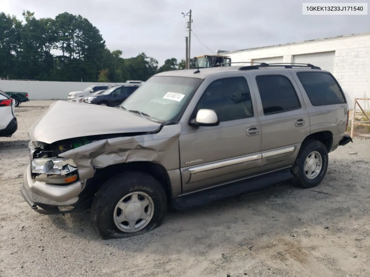 2003 GMC Yukon VIN: 1GKEK13Z33J171540 Lot: 68248074