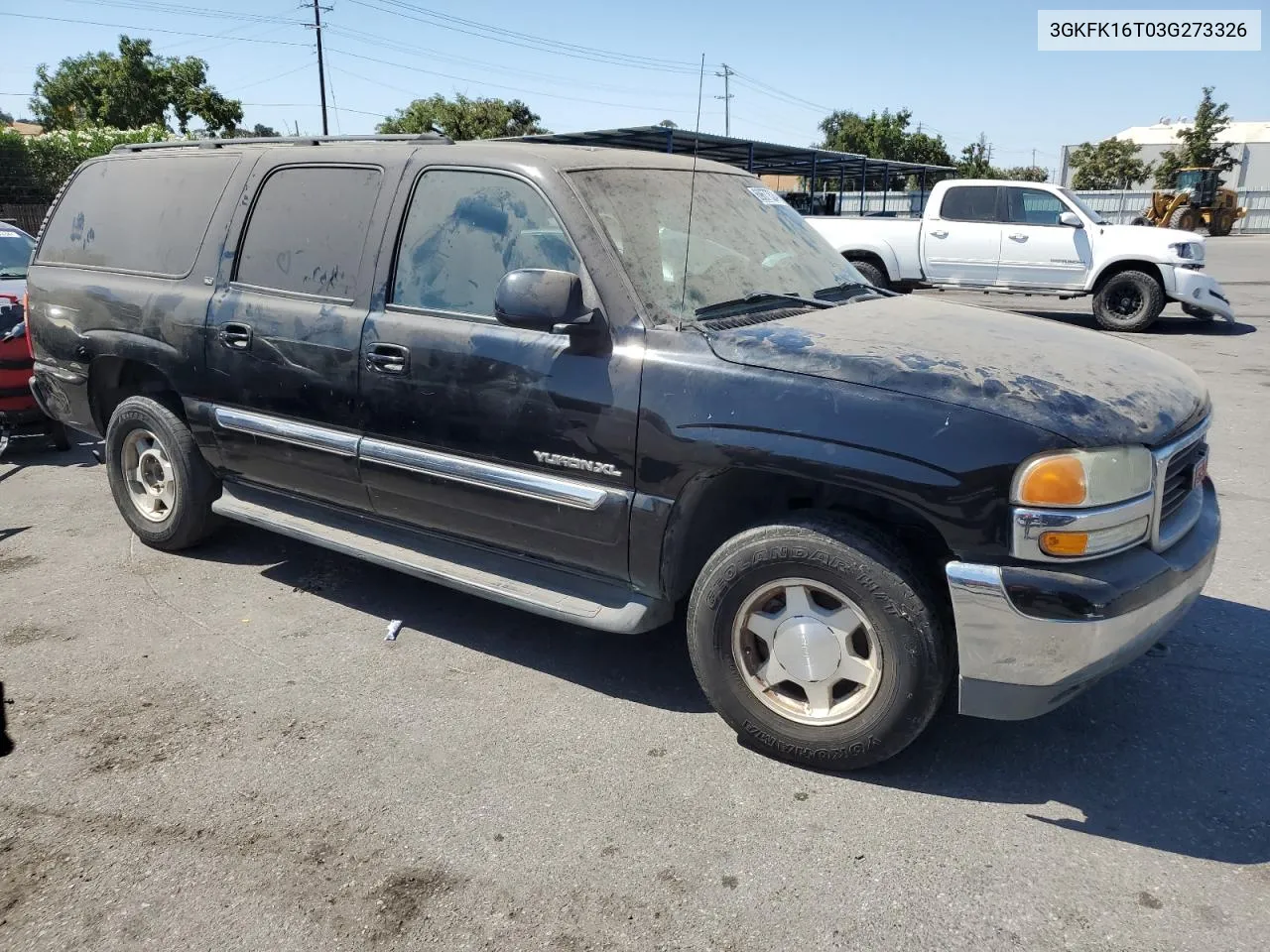 2003 GMC Yukon Xl K1500 VIN: 3GKFK16T03G273326 Lot: 69677524