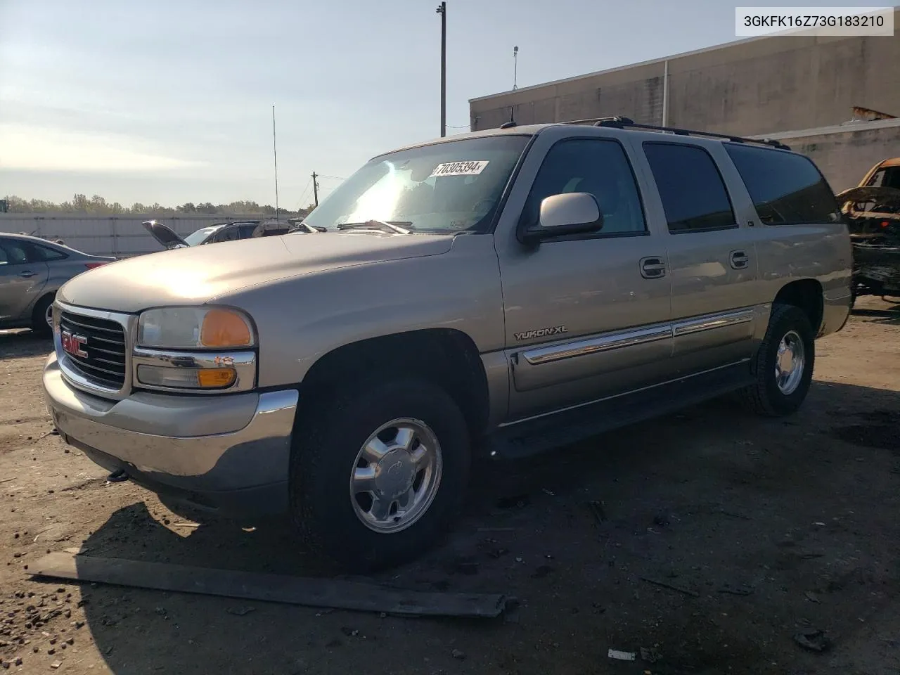 2003 GMC Yukon Xl K1500 VIN: 3GKFK16Z73G183210 Lot: 70305394