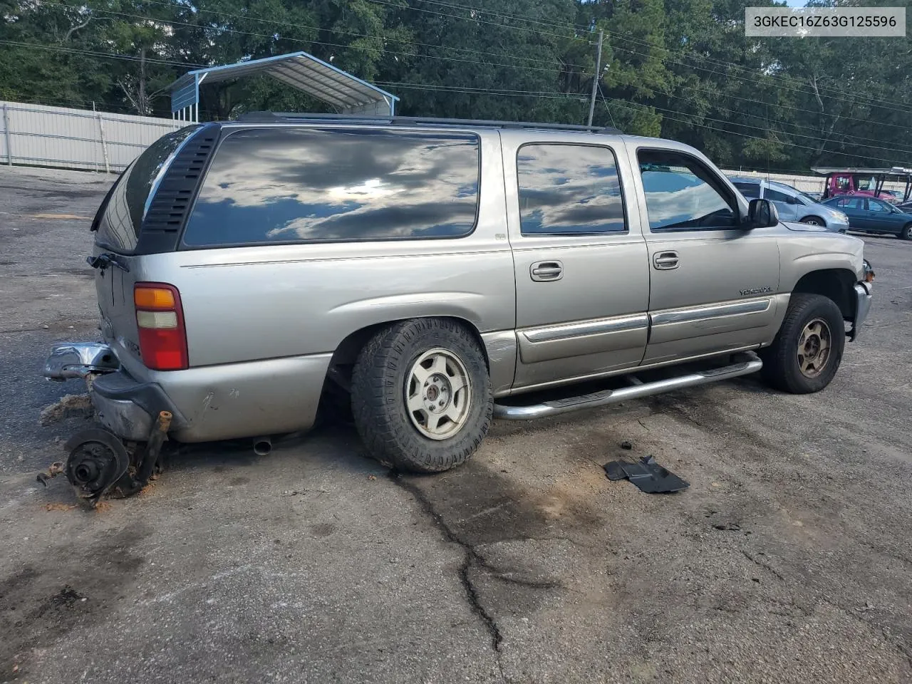 2003 GMC Yukon Xl C1500 VIN: 3GKEC16Z63G125596 Lot: 71801344