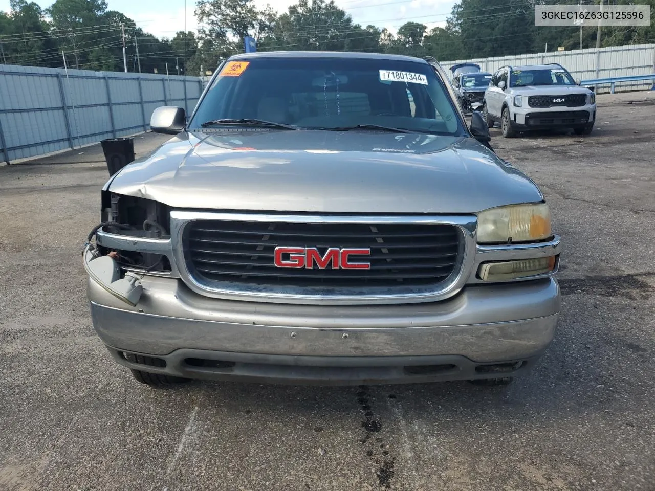 2003 GMC Yukon Xl C1500 VIN: 3GKEC16Z63G125596 Lot: 71801344