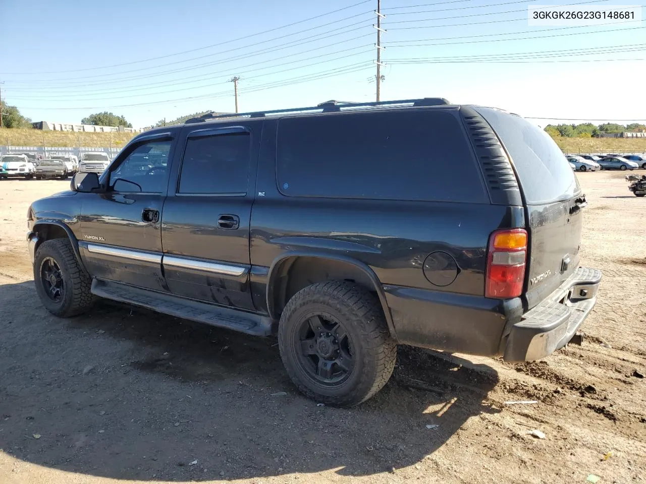 2003 GMC Yukon Xl K2500 VIN: 3GKGK26G23G148681 Lot: 74308294