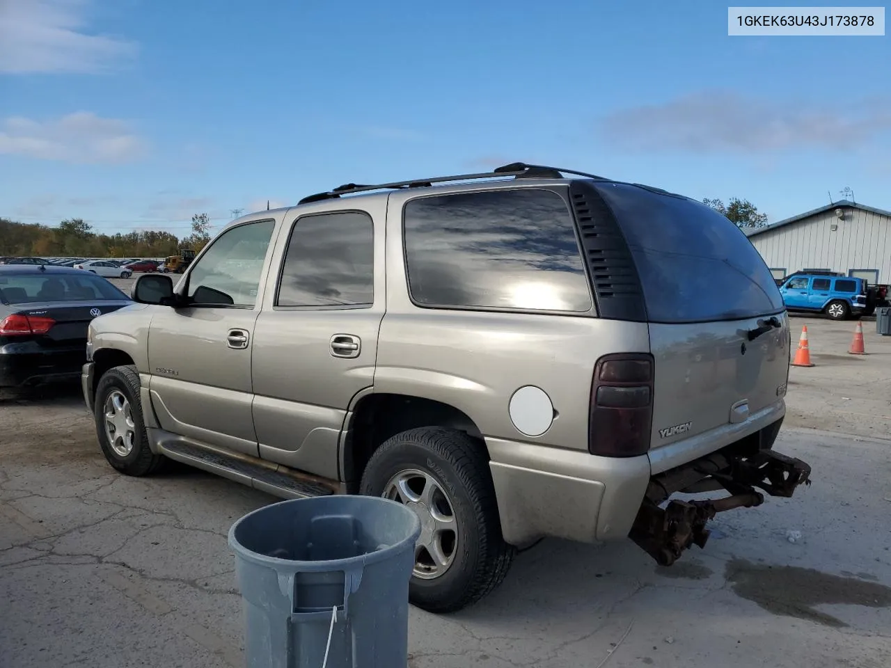 2003 GMC Yukon Denali VIN: 1GKEK63U43J173878 Lot: 75514504