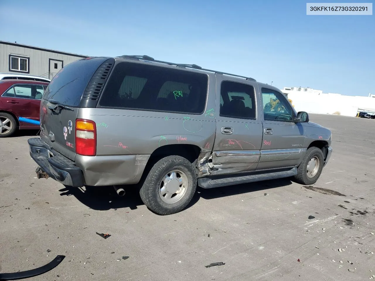 2003 GMC Yukon Xl K1500 VIN: 3GKFK16Z73G320291 Lot: 75720214