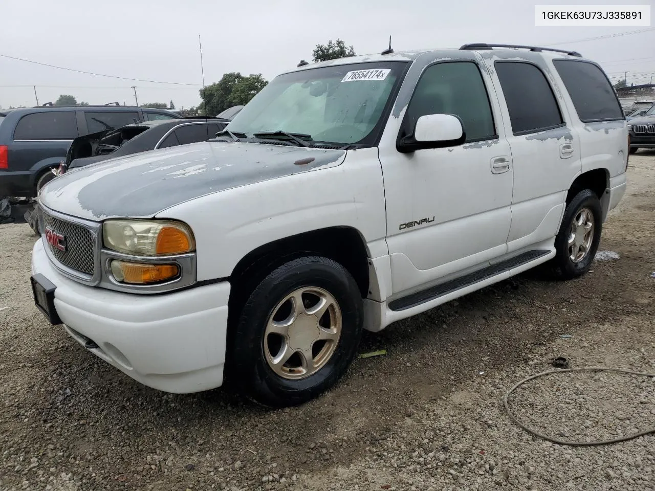 2003 GMC Yukon Denali VIN: 1GKEK63U73J335891 Lot: 76554174