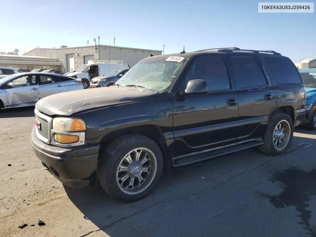 2003 GMC Yukon Denali VIN: 1GKEK63U53J259426 Lot: 79691924