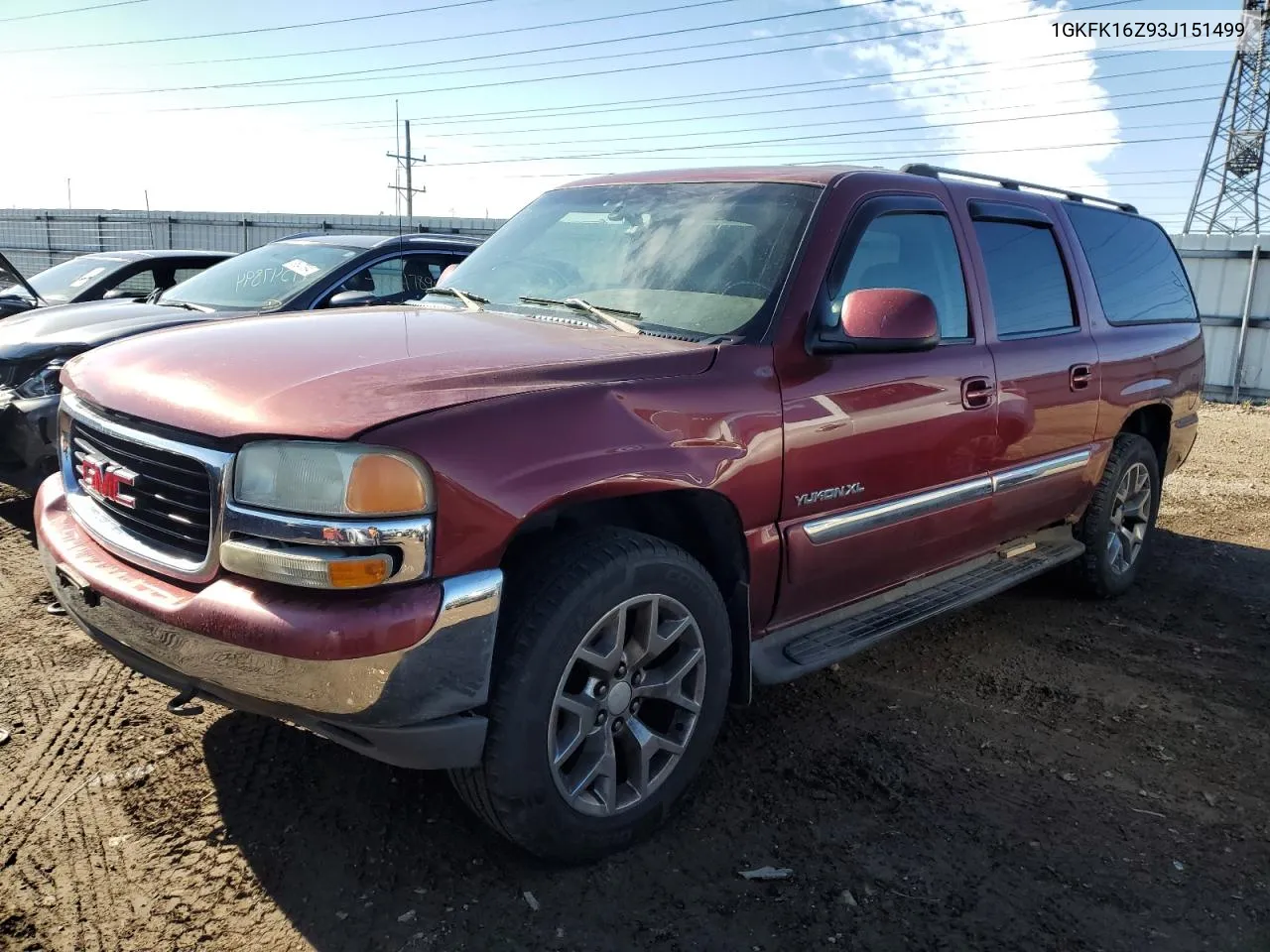 2003 GMC Yukon Xl K1500 VIN: 1GKFK16Z93J151499 Lot: 79763384