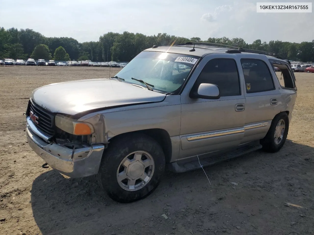 2004 GMC Yukon VIN: 1GKEK13Z34R167555 Lot: 61909404