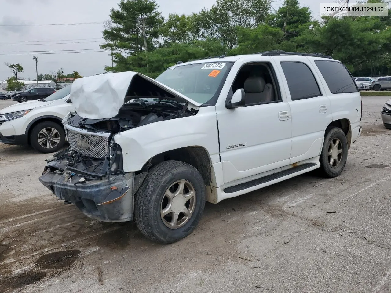 2004 GMC Yukon Denali VIN: 1GKEK63U04J329450 Lot: 63415374