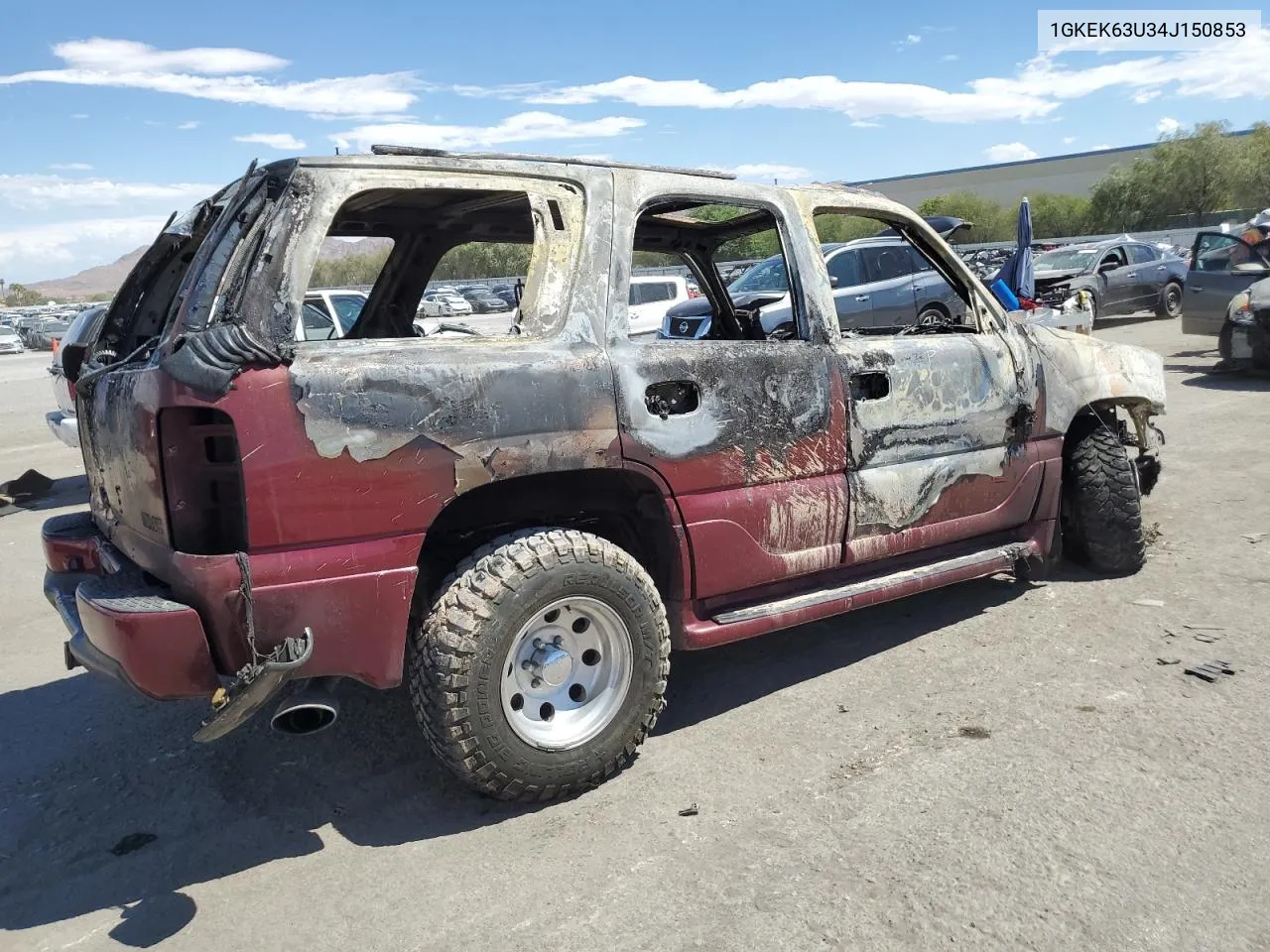 2004 GMC Yukon Denali VIN: 1GKEK63U34J150853 Lot: 68502074