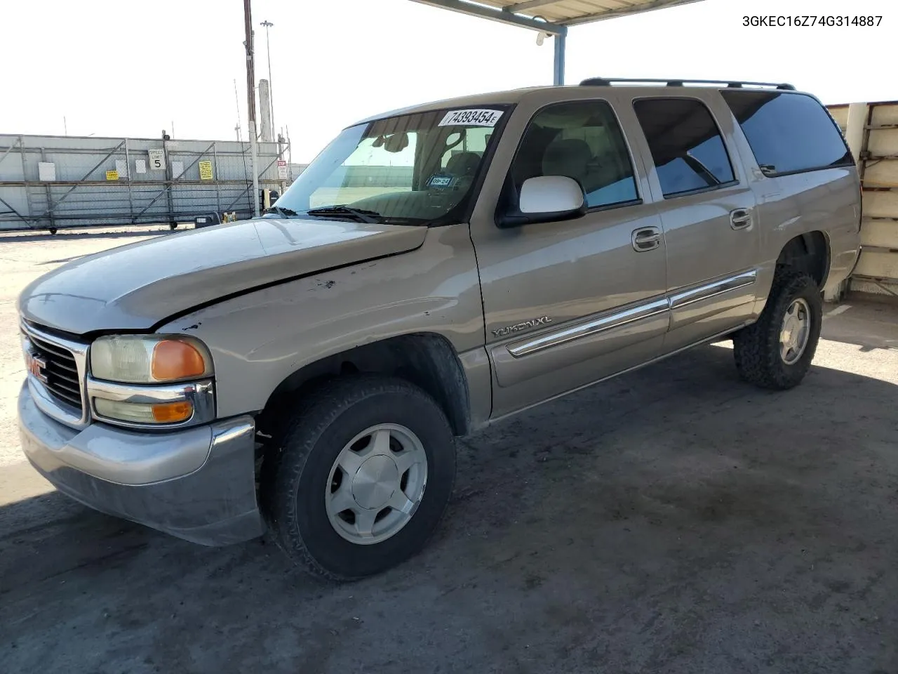 2004 GMC Yukon Xl C1500 VIN: 3GKEC16Z74G314887 Lot: 74393454