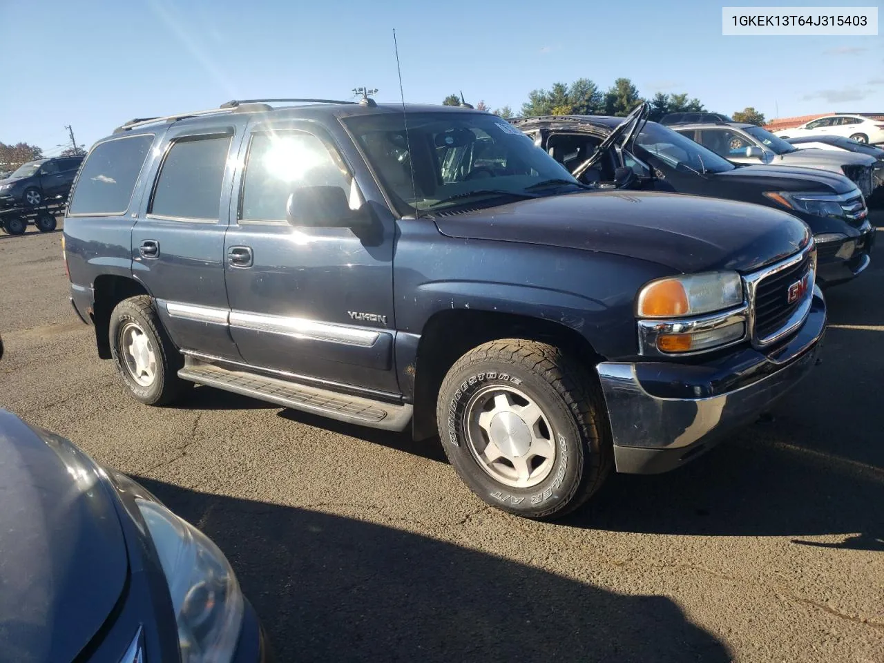 2004 GMC Yukon VIN: 1GKEK13T64J315403 Lot: 76126114