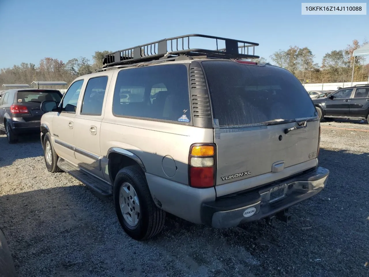 2004 GMC Yukon Xl K1500 VIN: 1GKFK16Z14J110088 Lot: 77425234