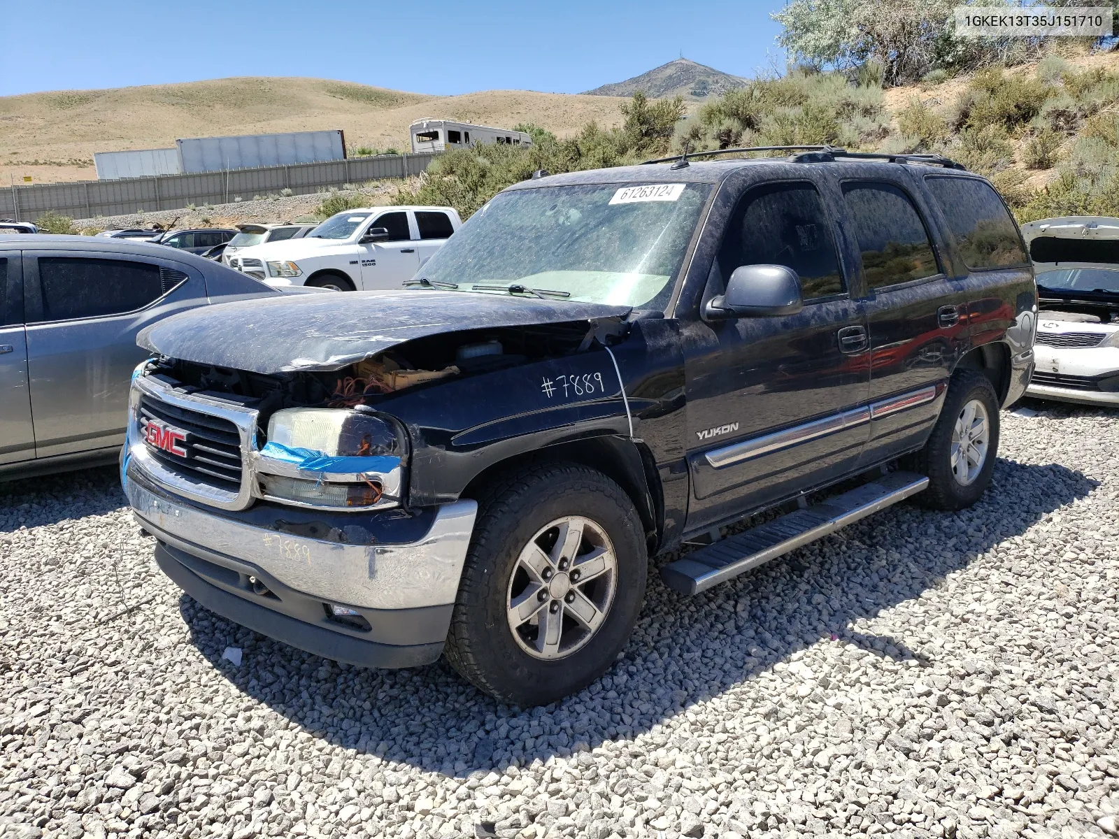 2005 GMC Yukon VIN: 1GKEK13T35J151710 Lot: 61263124