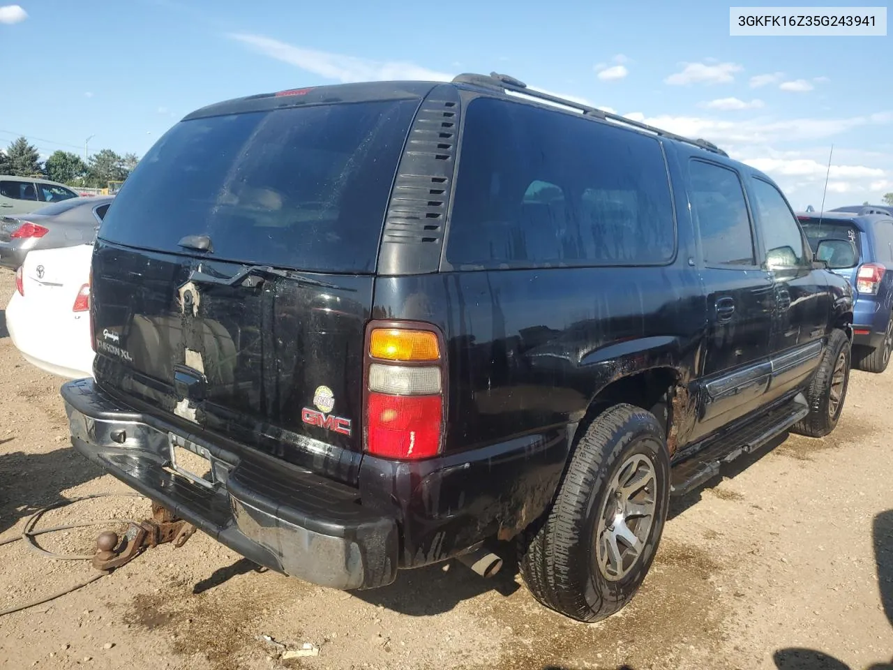 2005 GMC Yukon Xl K1500 VIN: 3GKFK16Z35G243941 Lot: 67097354