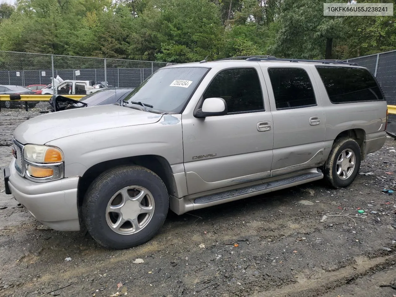 2005 GMC Yukon Xl Denali VIN: 1GKFK66U55J238241 Lot: 72602454