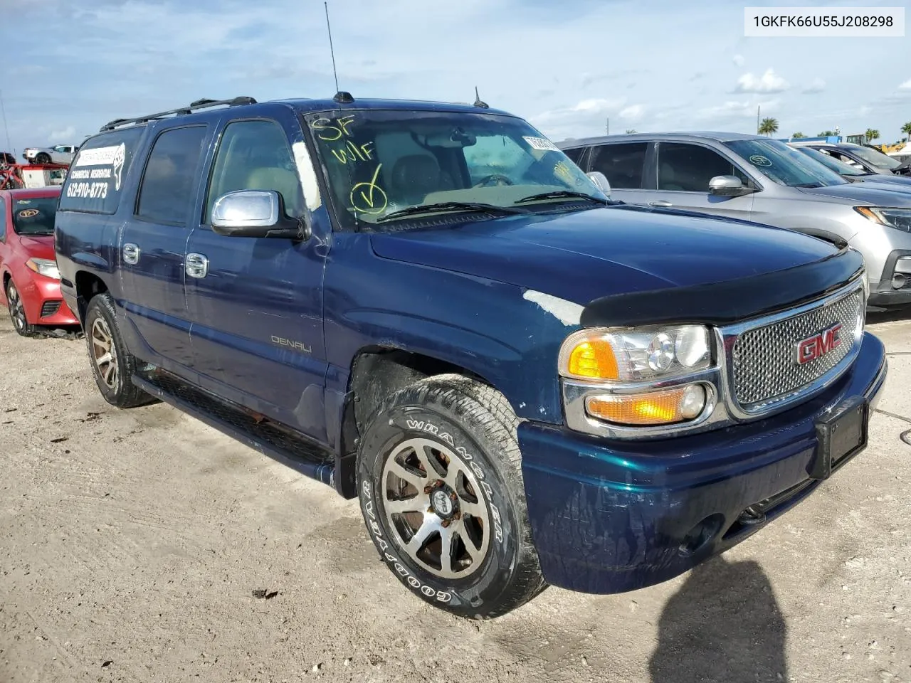 2005 GMC Yukon Xl Denali VIN: 1GKFK66U55J208298 Lot: 76280174