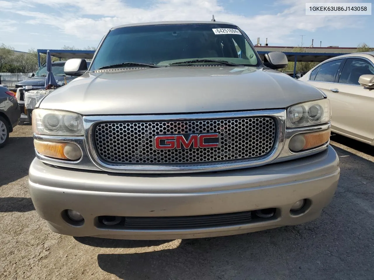 2006 GMC Yukon Denali VIN: 1GKEK63U86J143058 Lot: 64251694