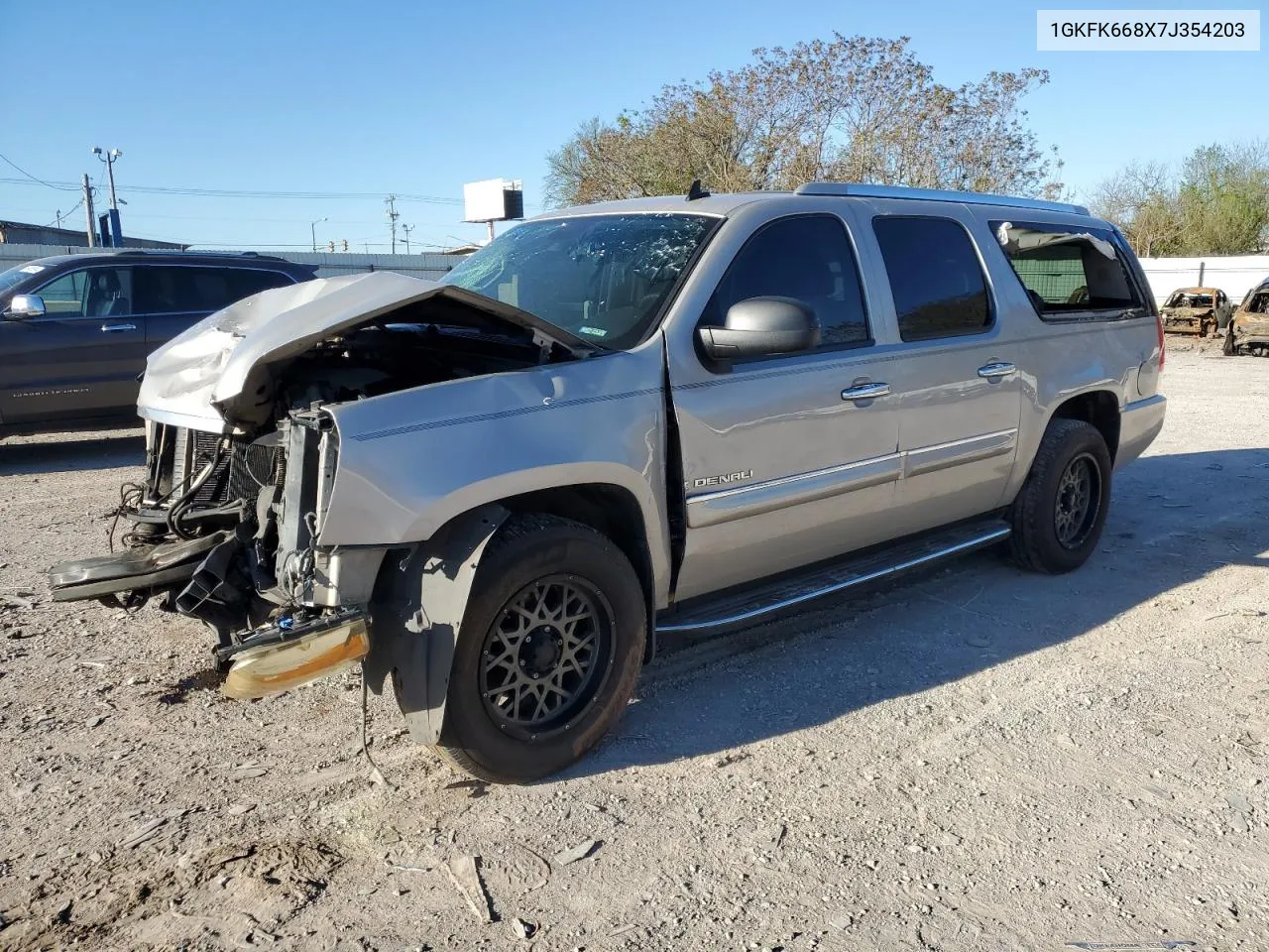 2007 GMC Yukon Xl Denali VIN: 1GKFK668X7J354203 Lot: 49639664