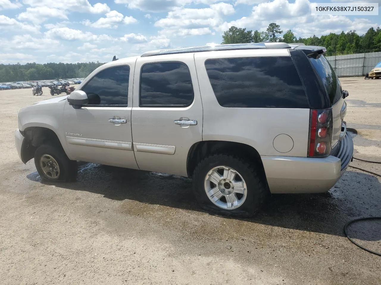 2007 GMC Yukon Denali VIN: 1GKFK638X7J150327 Lot: 55594274