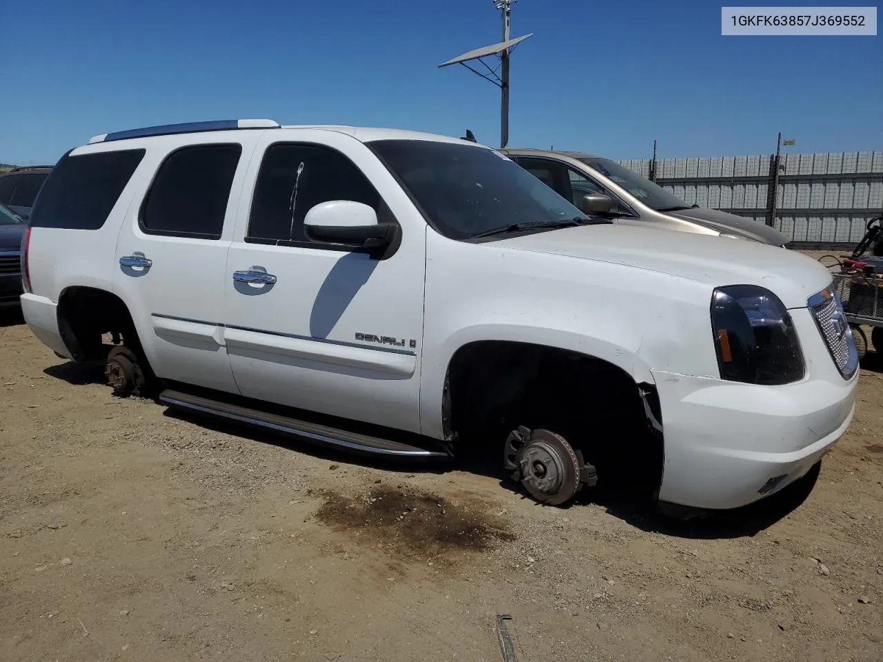 2007 GMC Yukon Denali VIN: 1GKFK63857J369552 Lot: 58514254