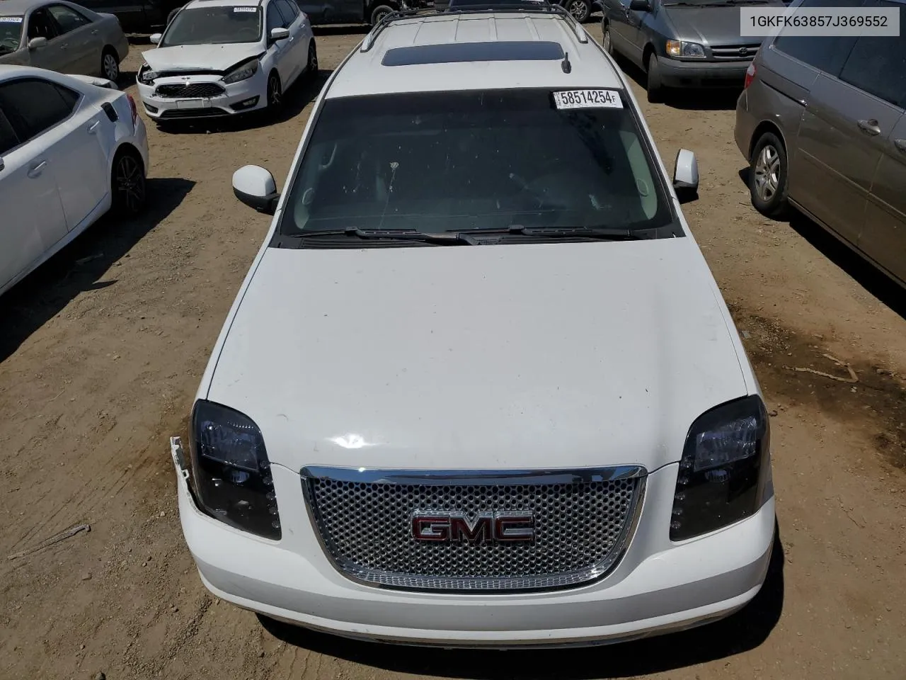 2007 GMC Yukon Denali VIN: 1GKFK63857J369552 Lot: 58514254