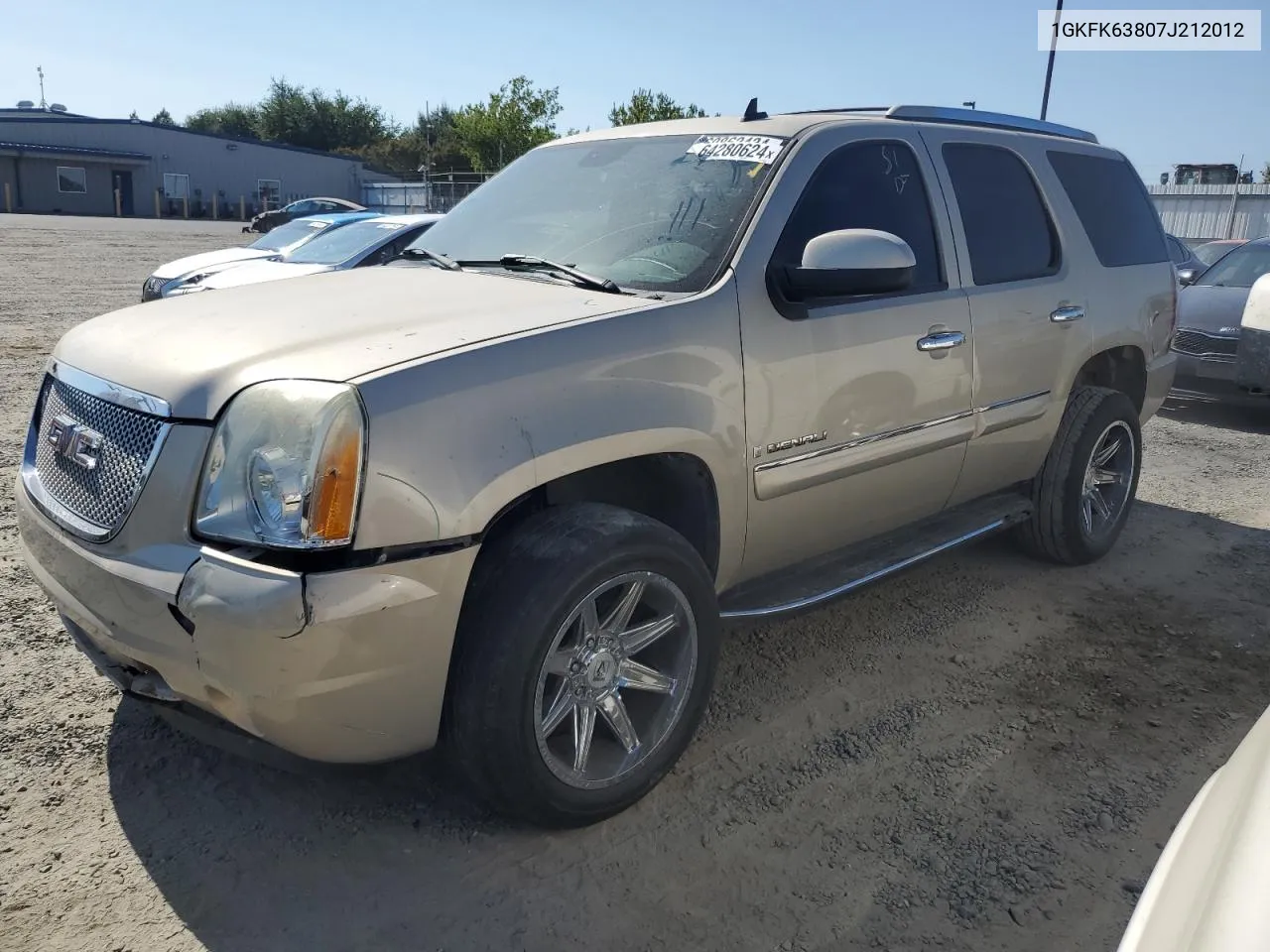 1GKFK63807J212012 2007 GMC Yukon Denali