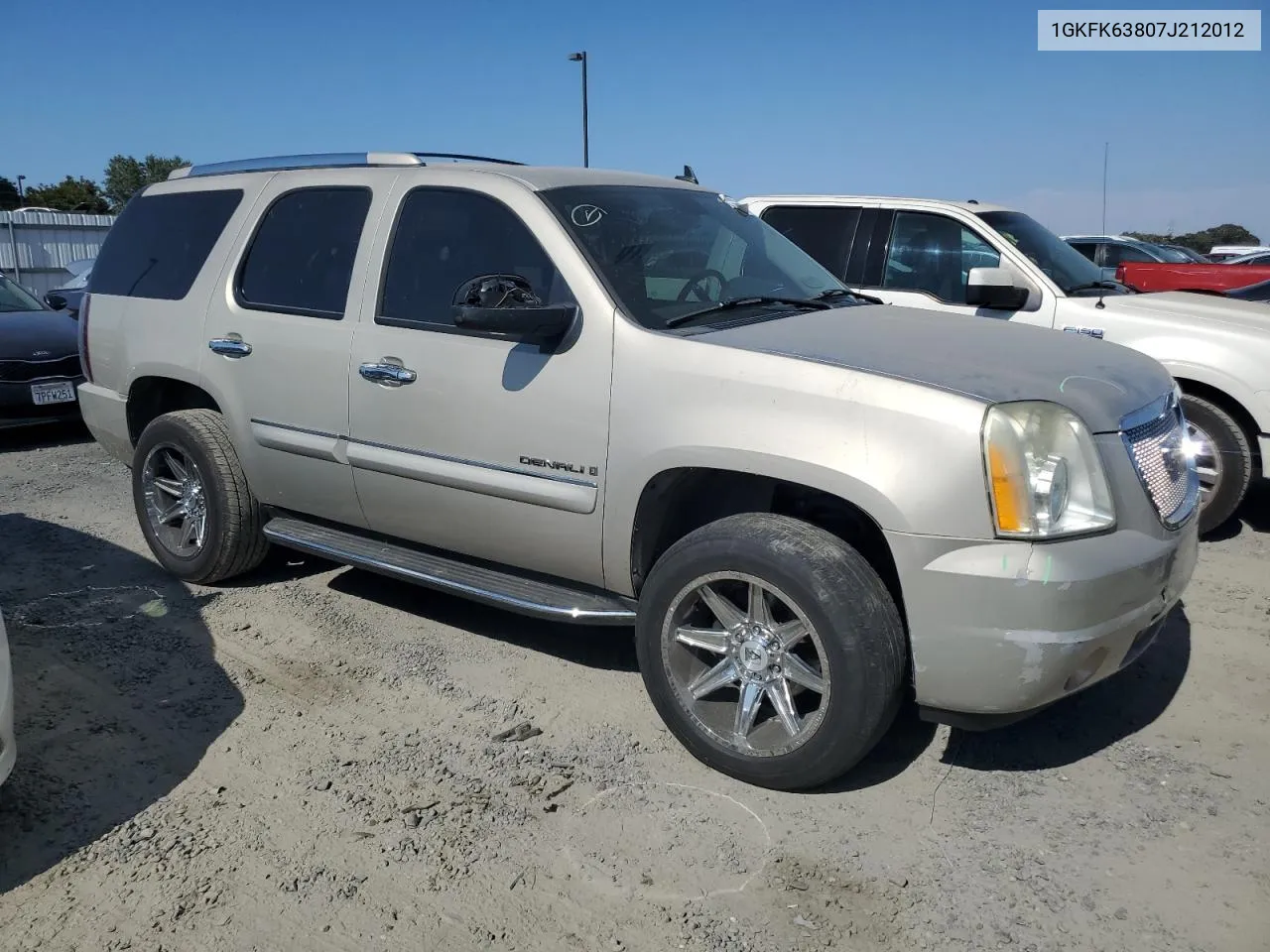 1GKFK63807J212012 2007 GMC Yukon Denali