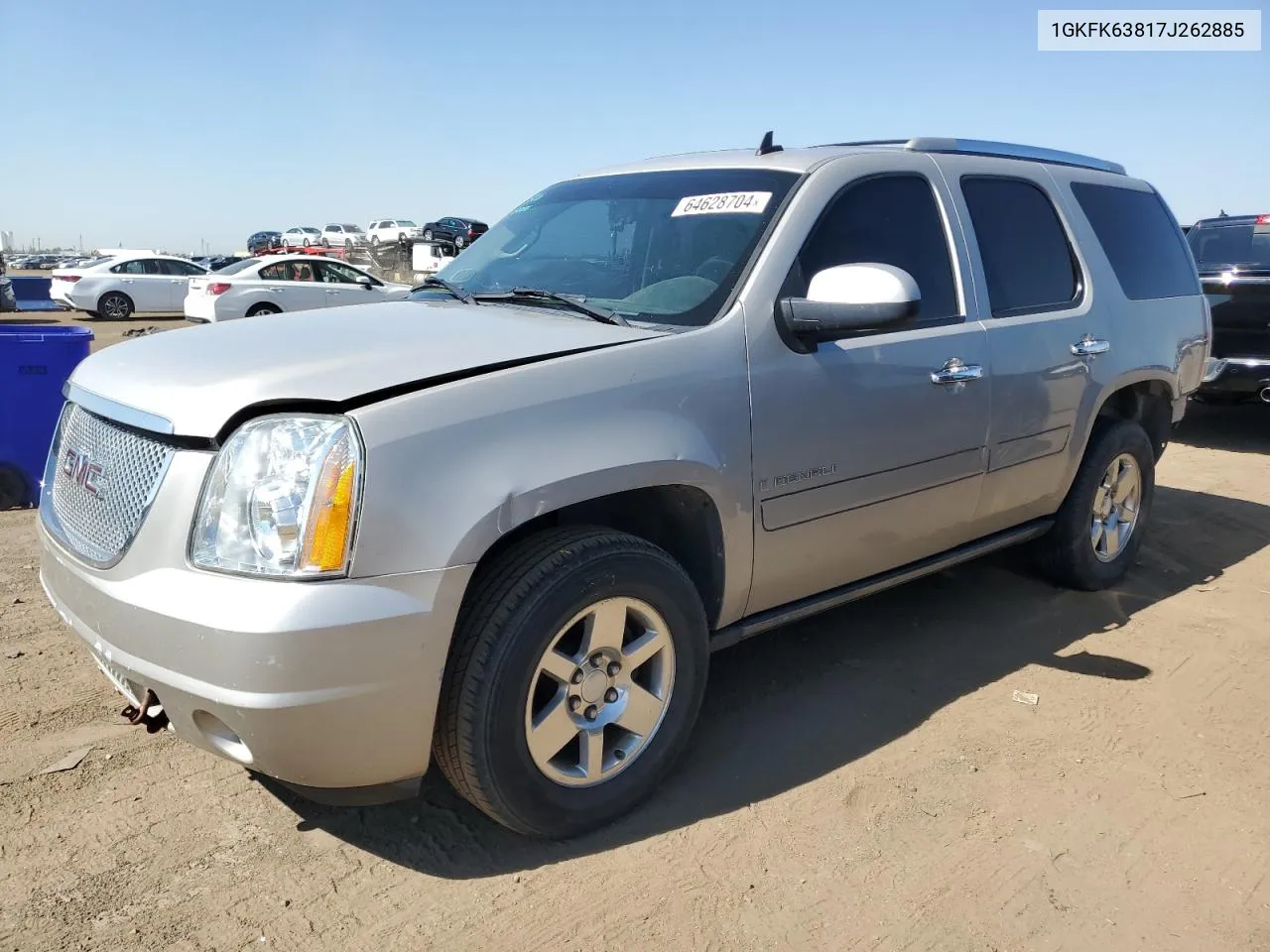 2007 GMC Yukon Denali VIN: 1GKFK63817J262885 Lot: 64628704