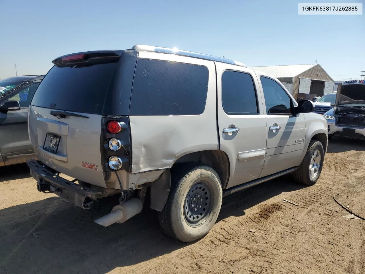 2007 GMC Yukon Denali VIN: 1GKFK63817J262885 Lot: 64628704