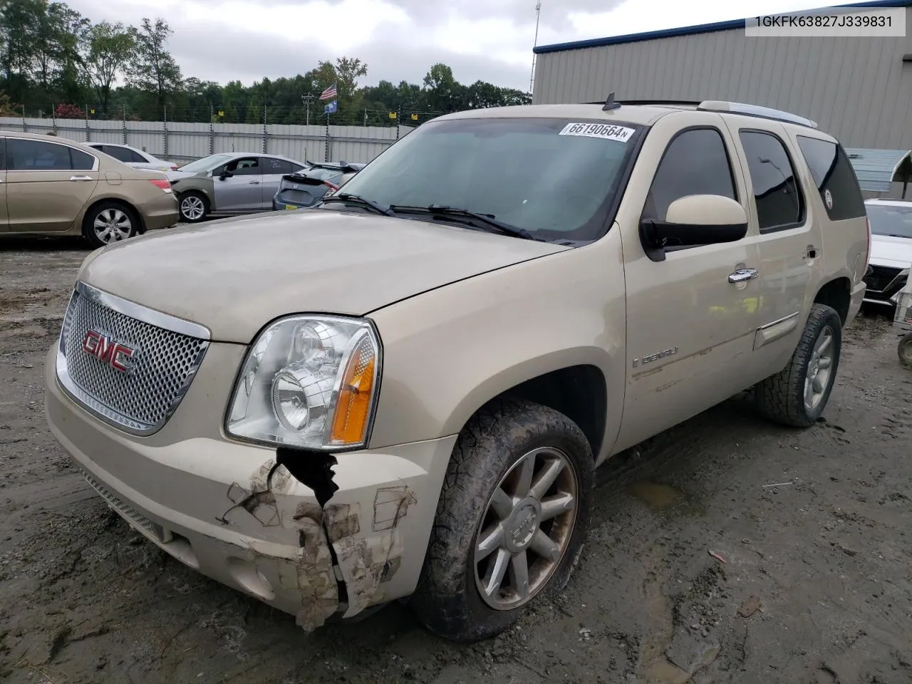 2007 GMC Yukon Denali VIN: 1GKFK63827J339831 Lot: 66190664