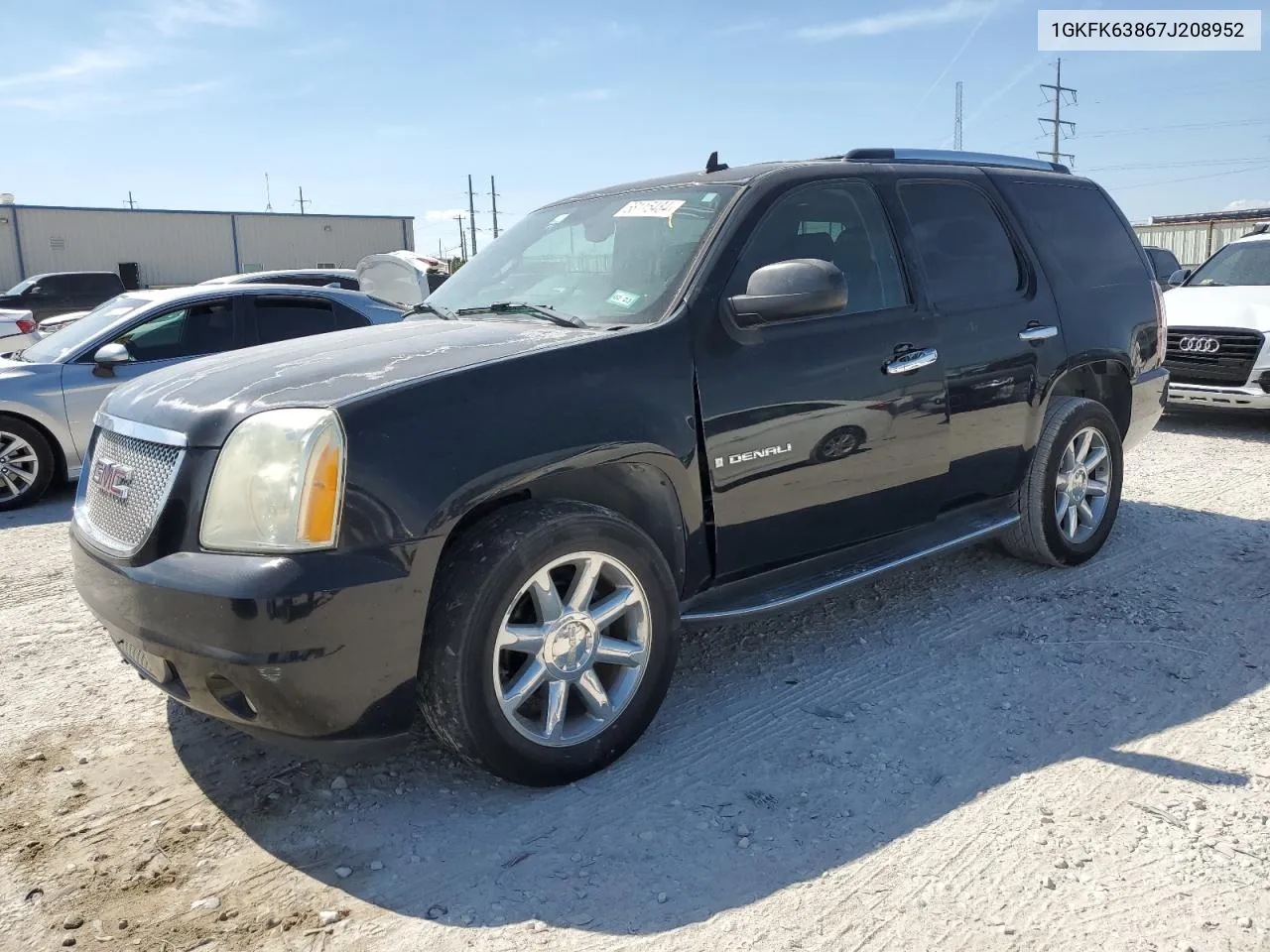 1GKFK63867J208952 2007 GMC Yukon Denali