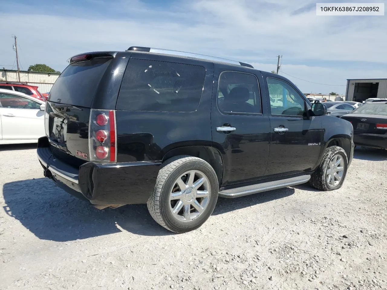 2007 GMC Yukon Denali VIN: 1GKFK63867J208952 Lot: 68115484