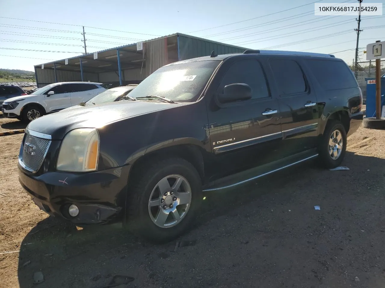 2007 GMC Yukon Xl Denali VIN: 1GKFK66817J154259 Lot: 68721374