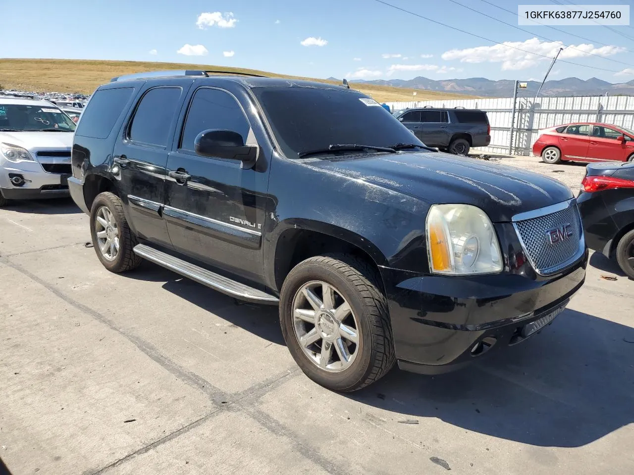 2007 GMC Yukon Denali VIN: 1GKFK63877J254760 Lot: 70983944