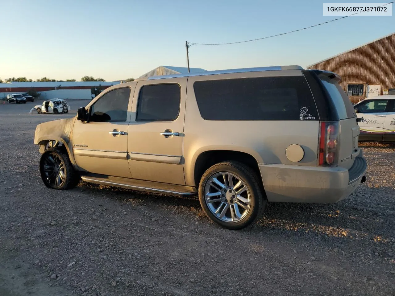 1GKFK66877J371072 2007 GMC Yukon Xl Denali