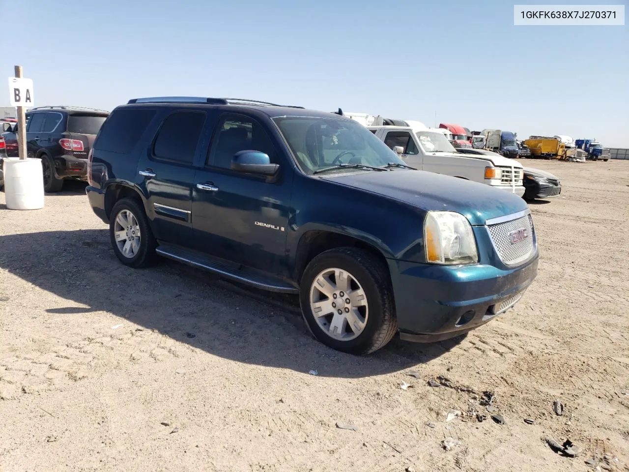 2007 GMC Yukon Denali VIN: 1GKFK638X7J270371 Lot: 74242544