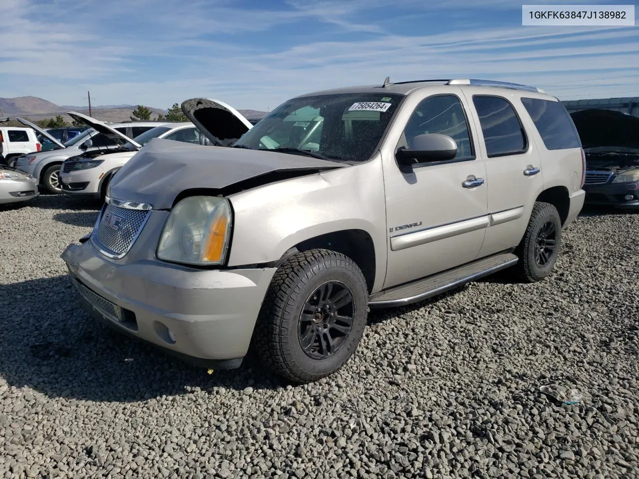 1GKFK63847J138982 2007 GMC Yukon Denali