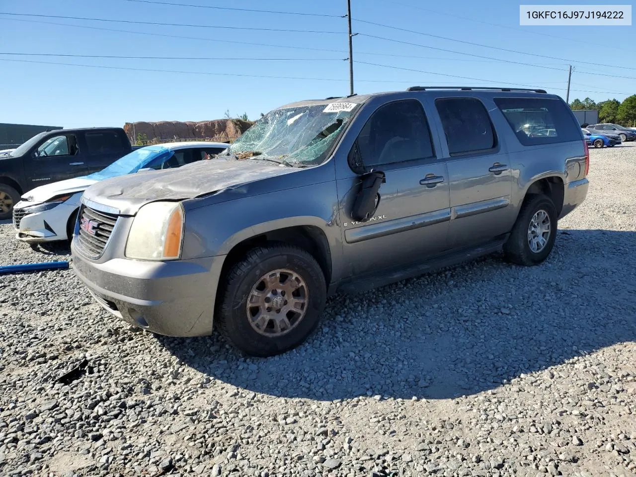 2007 GMC Yukon Xl C1500 VIN: 1GKFC16J97J194222 Lot: 75699664